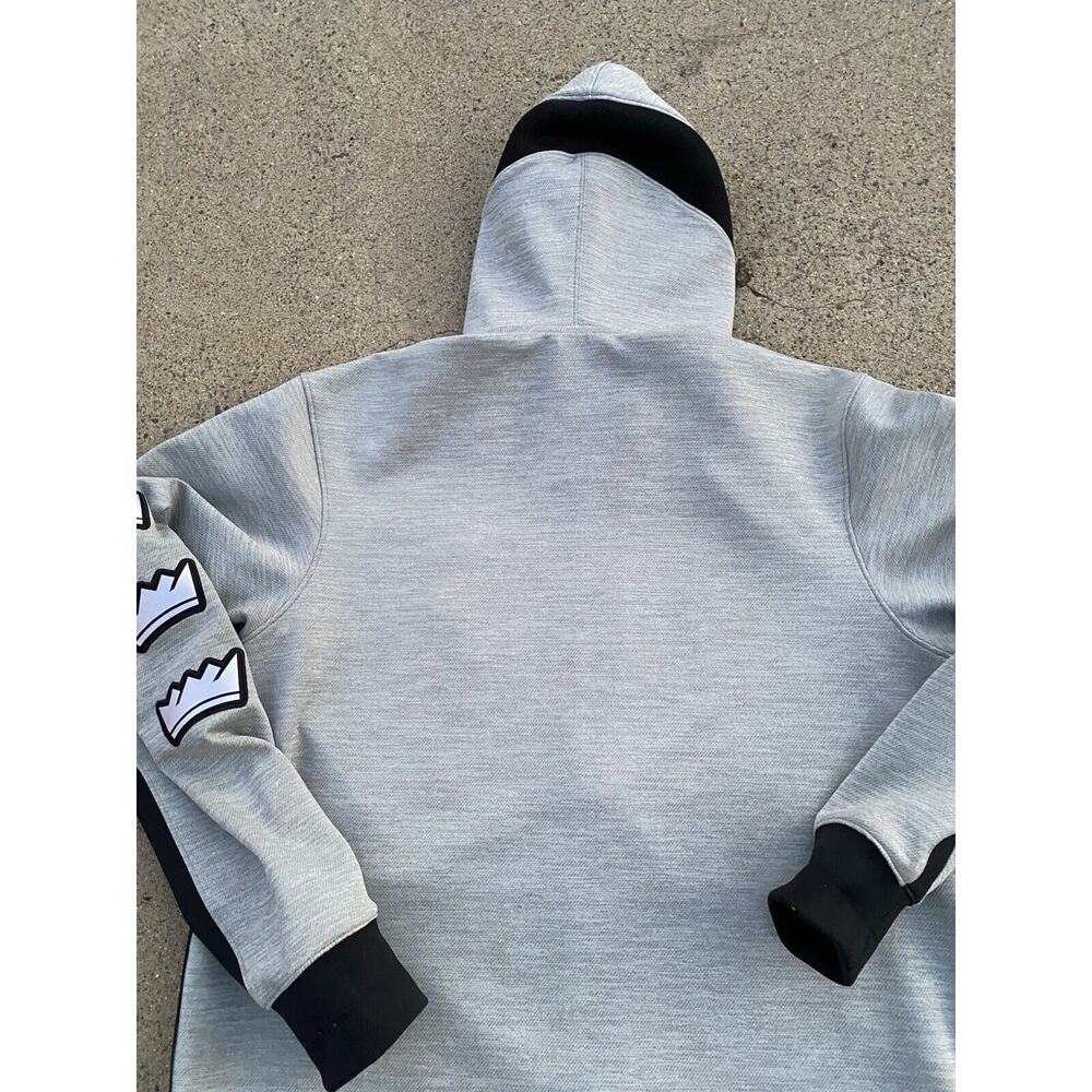 Nike Sacramento Kings Full Zip Showtime Hoodie Size Large Gray - Picture 11 of 12